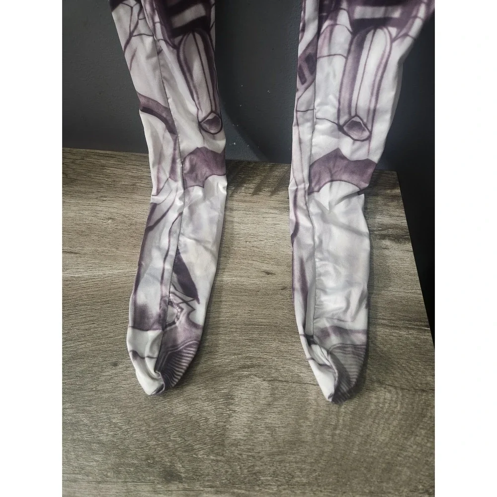 Morphsuits Kids Skeleton Costume Purple White Full Body Spandex Suit Small